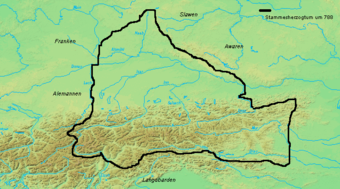 Das baierische Stammesherzogtum um 788