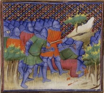 Darstellung der Schlacht bei Brignais