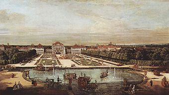 Canaletto: Schloss Nymphenburg 1761
