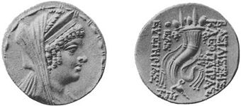 Münze der Kleopatra Thea