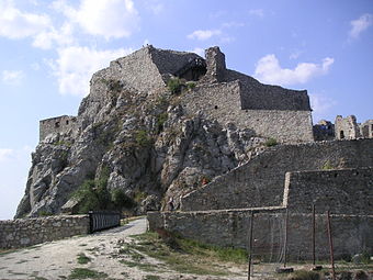 Ruine der Burg Devin in Bratislava