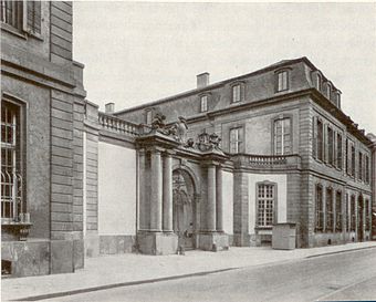 Das Palais Thurn und Taxis in Frankfurt, Sitz des Bundestages 1815-1848