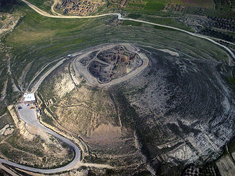 Das Herodium, wo sich auch das Grab des Herodes befindet