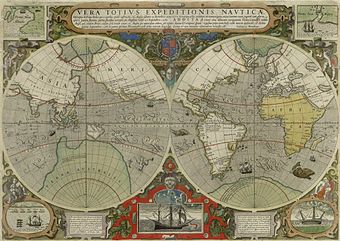 Weltkarte 1595