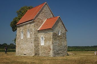Kirche in Kopčany, das letzte erhaltene großmährische Gebäude