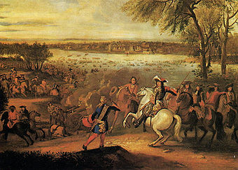 Ludwig XIV. bei der Überquerung des Rheins