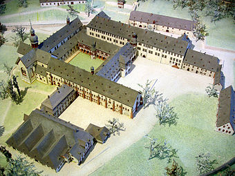 Modell des Klosters Eberbach