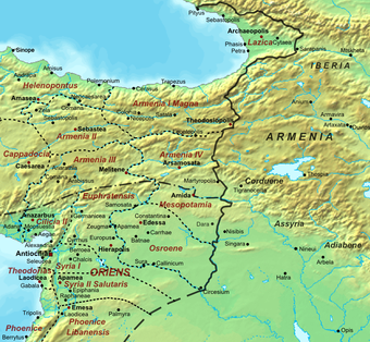 Die 562 ausgehandelte Grenze zwischen Byzanz und dem Sassanidenreich