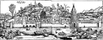 Ansicht von Ulm um 1493