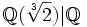 \mathbb Q(\sqrt[3]2)|\mathbb Q