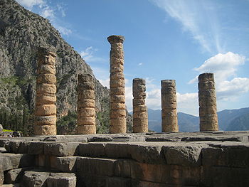 Tempel des Apollo in Delphi