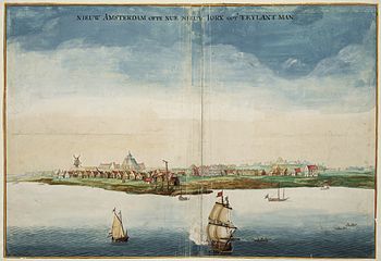 Johannes Vingboon: Nieuw Amsterdam 1664