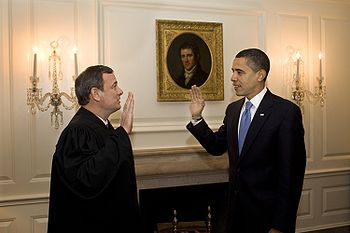 Zweite Vereidigung des 44. US-Präsidenten Barack Obama am 21. Januar 2009