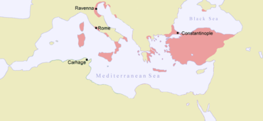 Ausdehnung des Byzantinischen Reiches um 717