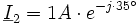 \underline{I}_2 = 1A \cdot e^{-j\cdot35^\circ}