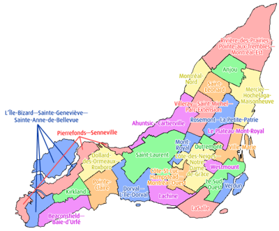 Karte der Arrondissements von 2002 bis 2006)