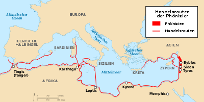Phönizischer Handel und Handelsniederlassungen im Mittelmeerraum