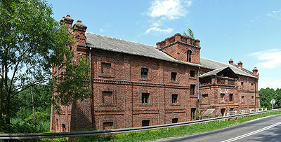 Alte Mühle am Chodelka in Wola Rudzka