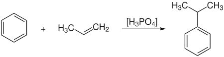 Addition von Propen an Benzol