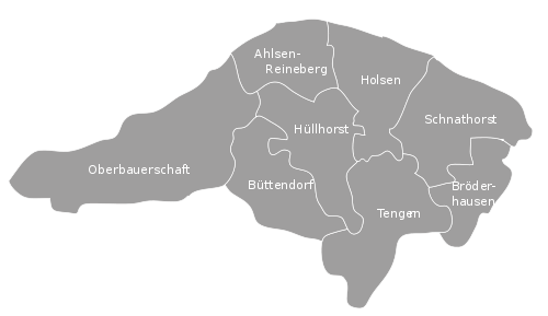 Huellhorst Ortsteile.svg