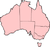 Lage des Territoriums Australian Capital Territory