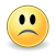 Trauriges Smiley, als Emoticon :(