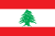 Flagge vom Libanon