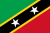 Nationalflagge von St. Kitts und Nevis