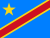 Flagge der DR Kongo