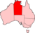 Lage des Territoriums Northern Territory