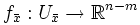 f_{\bar{x}}:U_{\bar{x}}\rightarrow\mathbb{R}^{n-m}