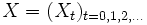  X = (X_t)_{t=0,1,2, \dots}  