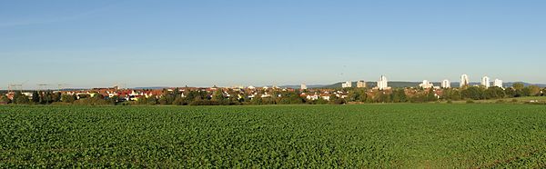 Blick von Südwesten auf Büchenbach, 2011
