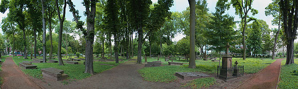 Panoramaansicht des Geusenfriedhofs