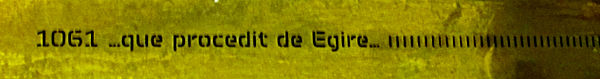 Inschrift des Denkmals an die erste urkundliche Erwähnung Egers