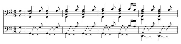 Marin Marais: La Guitare. Pièces de violes III Nr. 107 (1711)