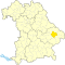 Lage des Landkreises Deggendorf in Bayern