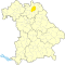 Lage des Landkreises Kulmbach in Bayern