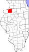 Map of Illinois highlighting Henry County.svg