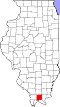 Map of Illinois highlighting Johnson County.svg