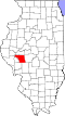 Map of Illinois highlighting Morgan County.svg