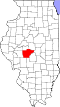 Map of Illinois highlighting Sangamon County.svg