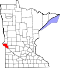 Map of Minnesota highlighting Big Stone County.svg