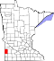 Map of Minnesota highlighting Lincoln County.svg