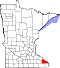 Map of Minnesota highlighting Winona County.svg