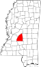 Map of Mississippi highlighting Rankin County.svg