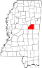 Map of Mississippi highlighting Winston County.svg