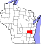 Map of Wisconsin highlighting Fond du Lac County.svg