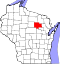 Map of Wisconsin highlighting Langlade County.svg