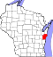 Map of Wisconsin highlighting Manitowoc County.svg